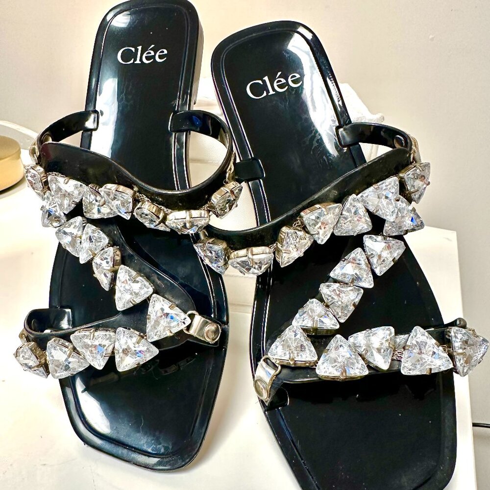 Dazzling Clee Jelly Sandal - Black US 7 / EUR 38